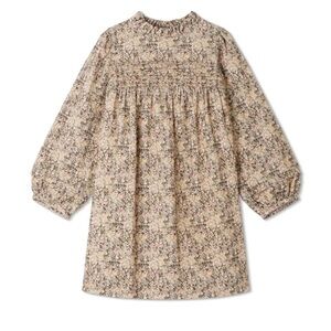 Robe Fille Bonpoint Jamelia - Laine & Coton, Manches Longues, Crème, Taille 12, NEUVE Avec Étiquettes